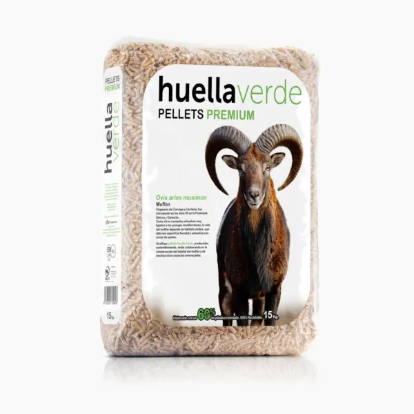 huellaverdepellets -2 Palets de 154 Sacos certificado Enplus 15 kg