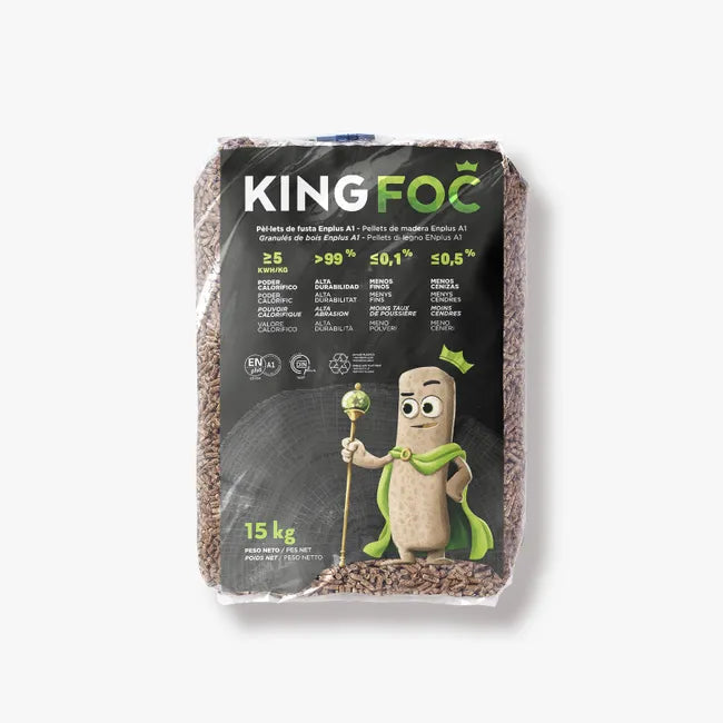 70 Sacos de pellet 15 Kg KINGFOC